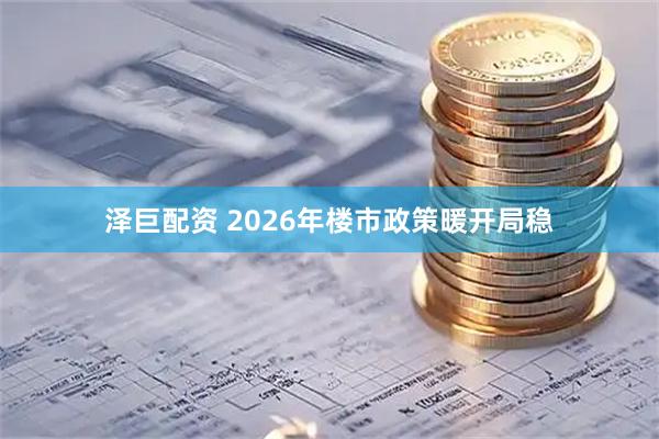 泽巨配资 2026年楼市政策暖开局稳
