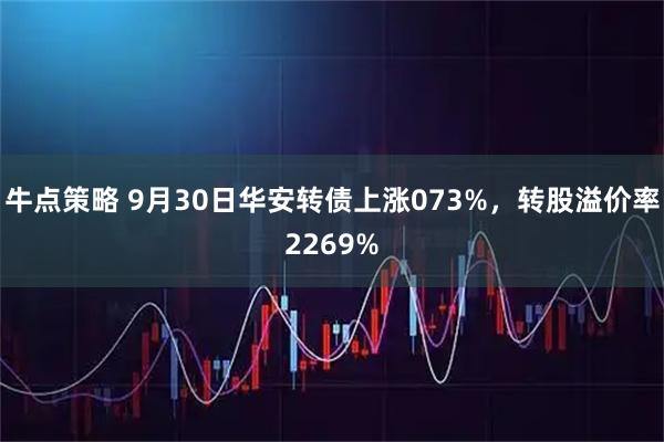 牛点策略 9月30日华安转债上涨073%，转股溢价率2269%